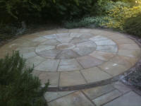 Circular York Stone design